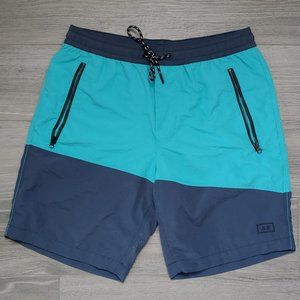 Excellent Used Condition Men's AMERICAN EAGLE Blue Swim Trunks Size Small